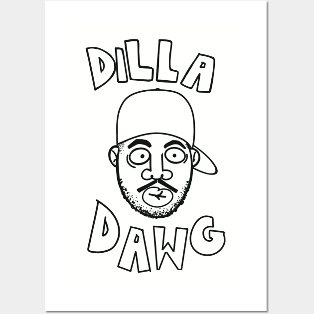 J Dilla Wall Art by MoesArt